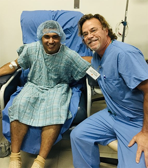 Dr. Carter and patient